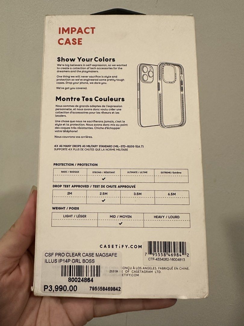 Casetify heart ip14 pro (Category: Cases & Sleeves) located in Quezon City. Submitted by aleigh (Listing ID 1435273142, Image 2). Description: Og Casetify multi color hearts suitable for iphone 14 pro Condition: like new (with box) inclusion: freebie case .