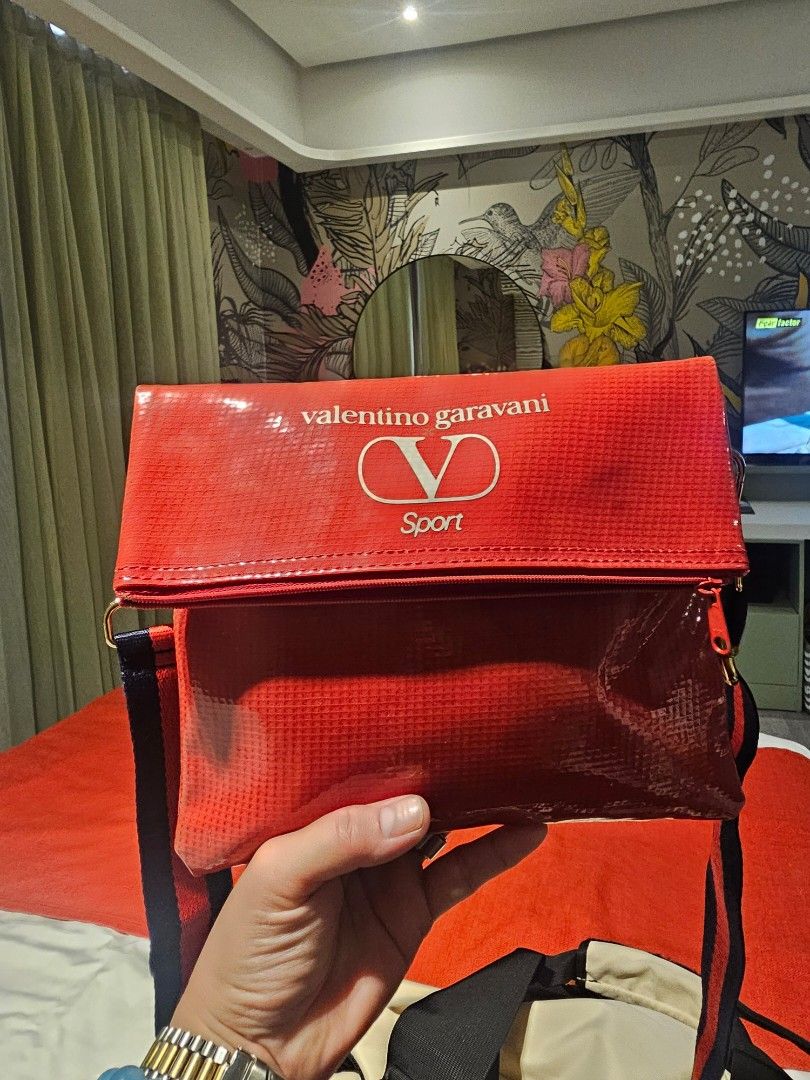 Original Valentino Sling (Category: Luxury Bags & Wallets) located in Quezon City. Submitted by sherockxx (Listing ID 1435213170, Image 1). Description: Guaranteed original. With tags. On hand and ready to ship plus fees..