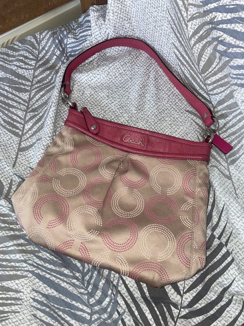 Pink Coach Bag | open for LA! (Category: Luxury Bags & Wallets) located in Cabanatuan. Submitted by kathandcoach (Listing ID 1435240358, Image 1). Description: - Authentic Coach Pink Tote Bag - Just bought if from @/adrinastyles.ph/ - Nalinis ko na and everything, mabango!!! - Message me for more pics and vids - Ideal Zipper - can do VC .