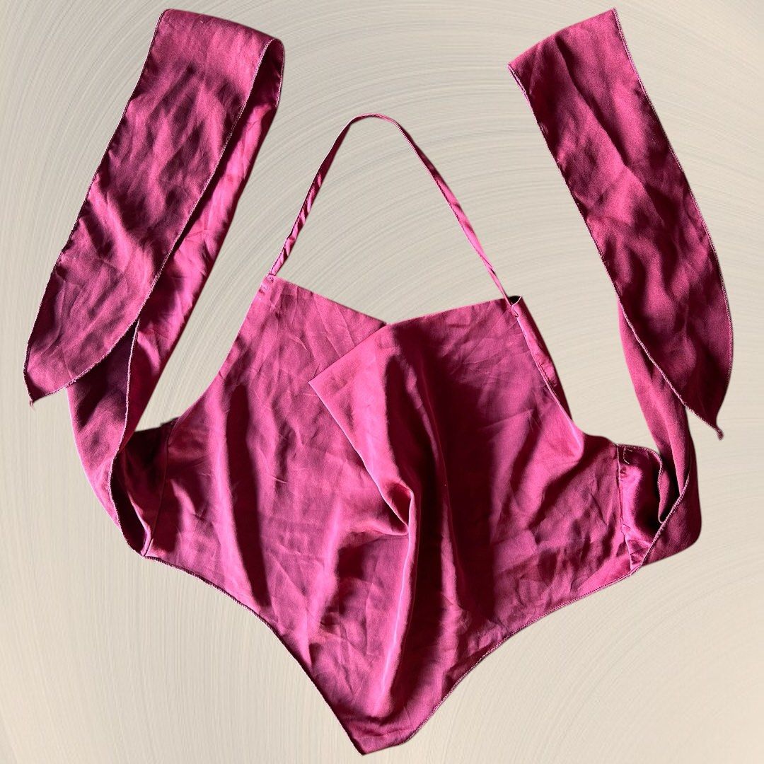 Pink Halter Top (Category: Sleeveless) located in Manila. Submitted by mchristinaq (Listing ID 1435205706, Image 1). Description: - small to medium - Vibrant pink halter top - Long straps for multiple tying styles - Suitable for casual and dressy occasions - party top.