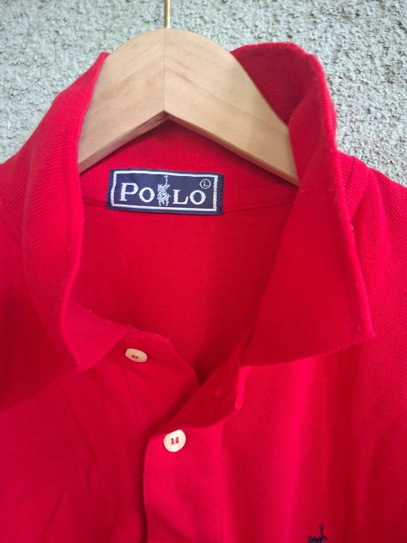 Polo shirts red color (Category: Tshirts & Polo Shirts ) located in Tuburan. Submitted by kimoii (Listing ID 1435177951, Image 3). Description: size:22W×28L 10/10 colorate no washtags.