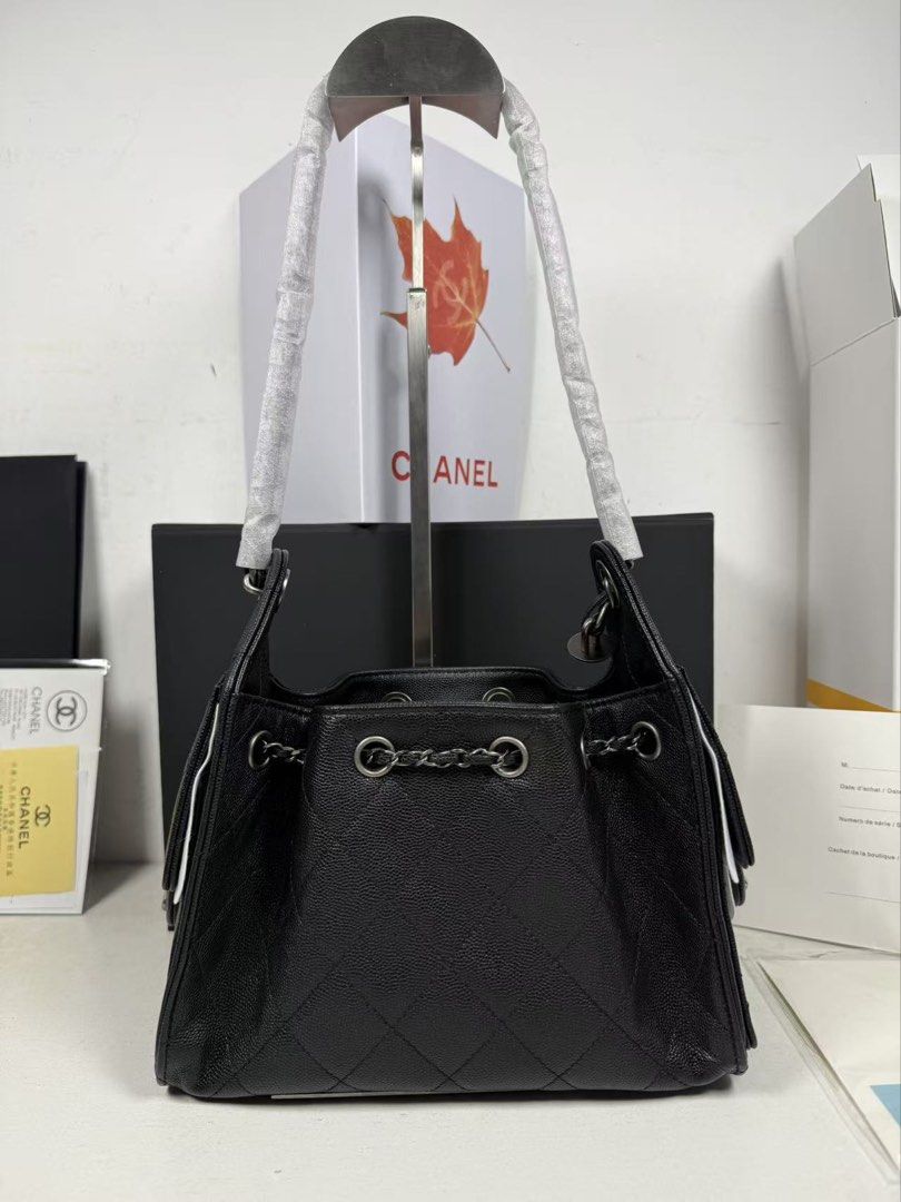Pre order (Category: Luxury Bags & Wallets) located in Taytay. Submitted by prettypicks_1188 (Listing ID 1435332394, Image 2). Description: Mini size Chanel 25 calfskin silver .