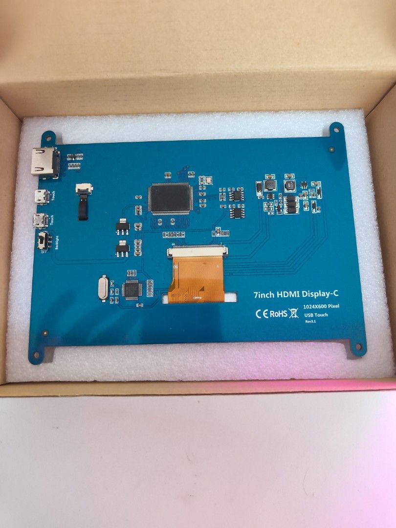 Raspberry Pi 5" and 7" LCD Capacitive Touchscreen Display441062656311961604