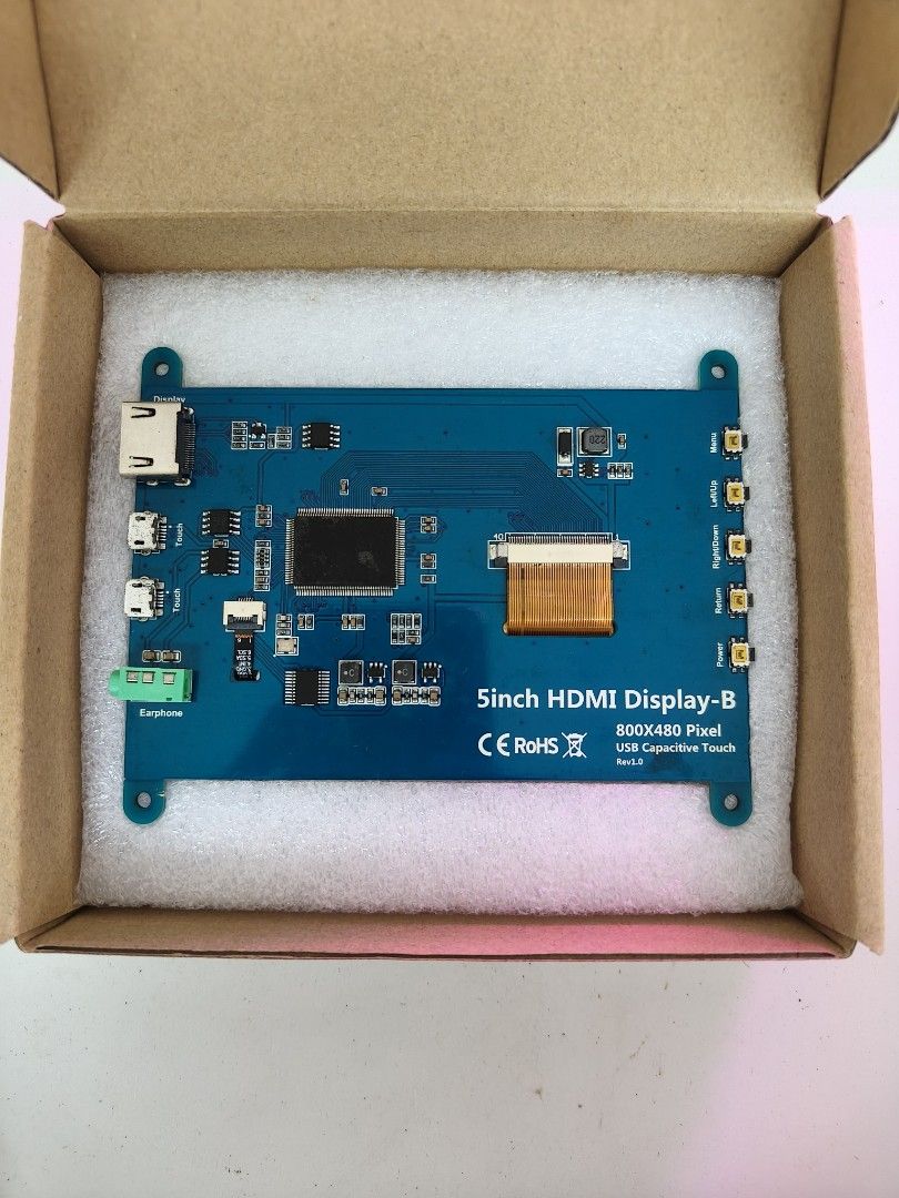 Raspberry Pi 5" and 7" LCD Capacitive Touchscreen Display441062656311961602