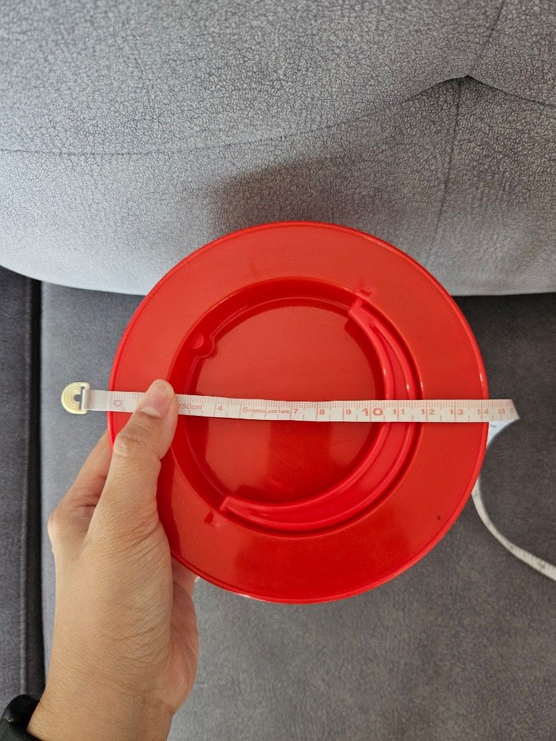 Red Plastic Round Clear Storage Jars with Handles441269120769075204