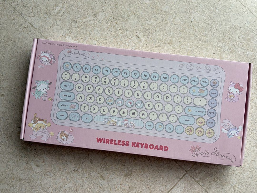Sanrio Wireless Keyboard - Pink box441192497797539842