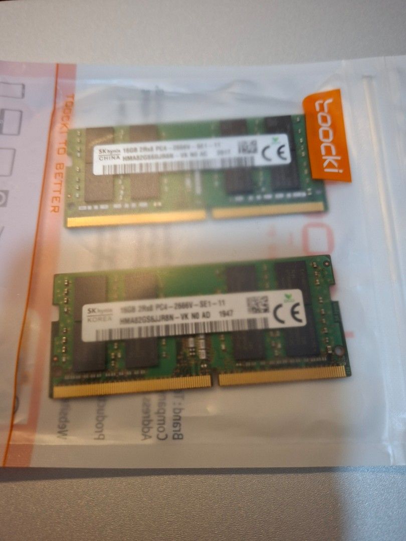 Sk hynix  32 GB DDR4 RAM 2×16GB  PC4-2666V-S0-11 LAPTOP MEMORY