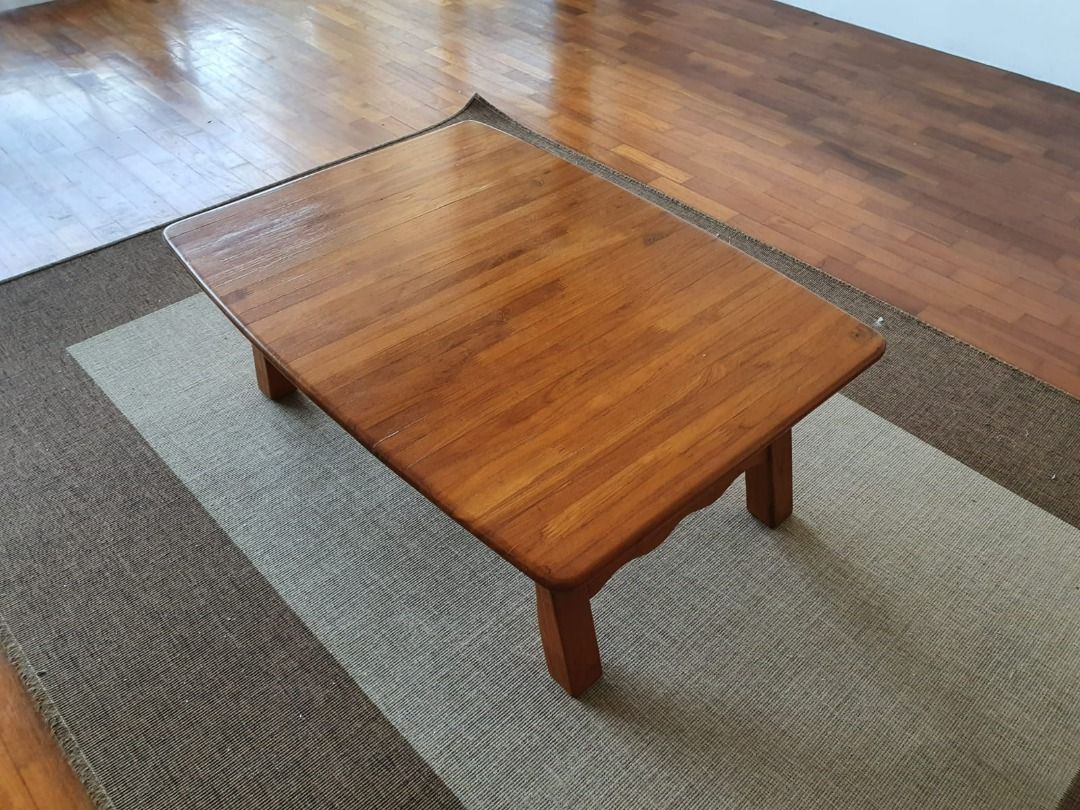 Small wooden coffee table