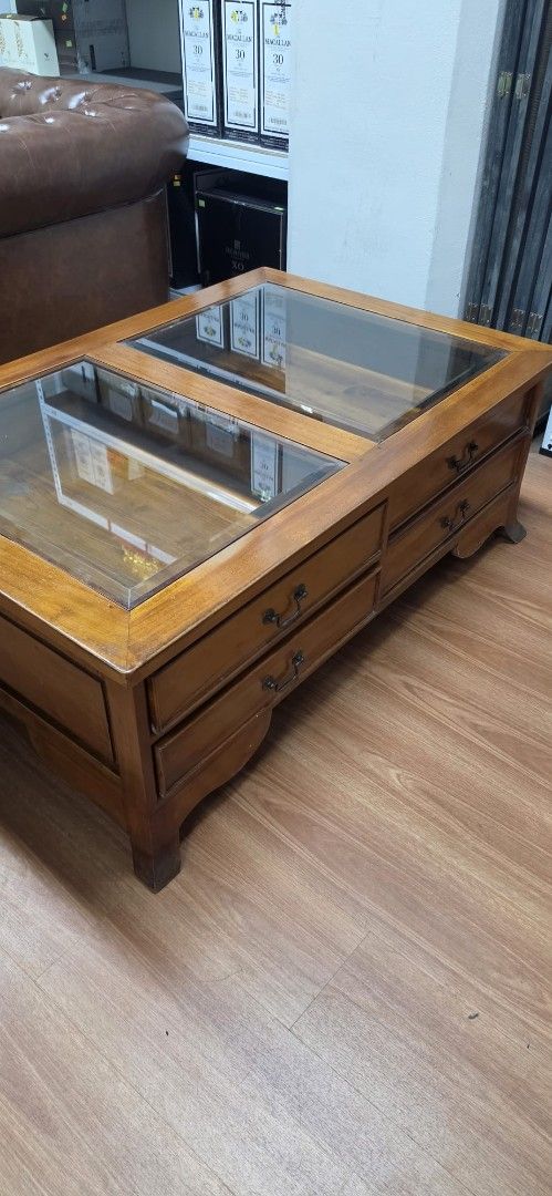 Solid wood coffee table