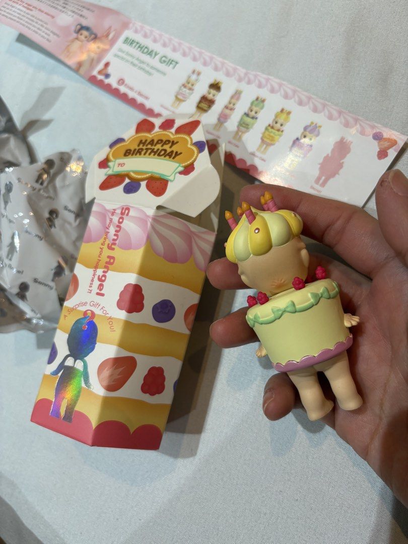 Sonny Angel birthday blind box (Category: Designer & Blind Box Toys) located in Singapore. Submitted by affordable.lovelies (Listing ID 1435330466, Image 3). Description: Lemon cake birthday blind box from Sonny Angel. Yes trades, yes nego! Only meetups..