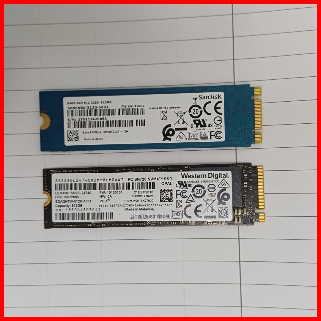 SSD Nvme 512GB440934950640046080