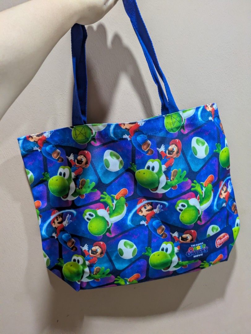 Super Mario Bros. Yoshi Tote Bag, Women's Fashion, Bags & Wallets, Tote ...