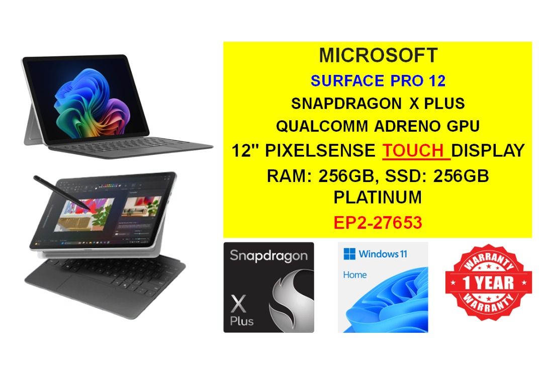 SURFACE PRO 12" PLATINUM441389206628608000