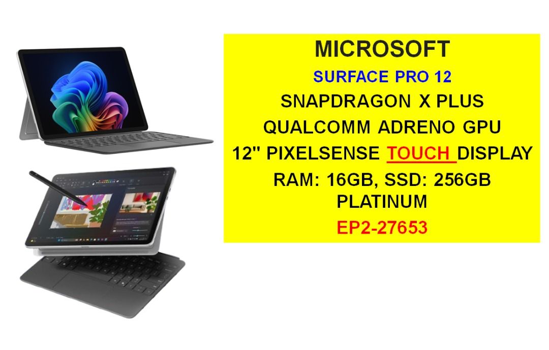 SURFACE PRO 12" PLATINUM441389206628608001