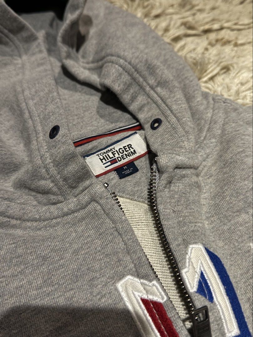 Tommy Hilfiger Denim Hoodie (Category: Coats, Jackets and Outerwear) located in Manila. Submitted by kyle.daniel (Listing ID 1435317820, Image 2). Description: Tommy Hilfiger Denim Hoodie - Medium - Barely used - No issues .