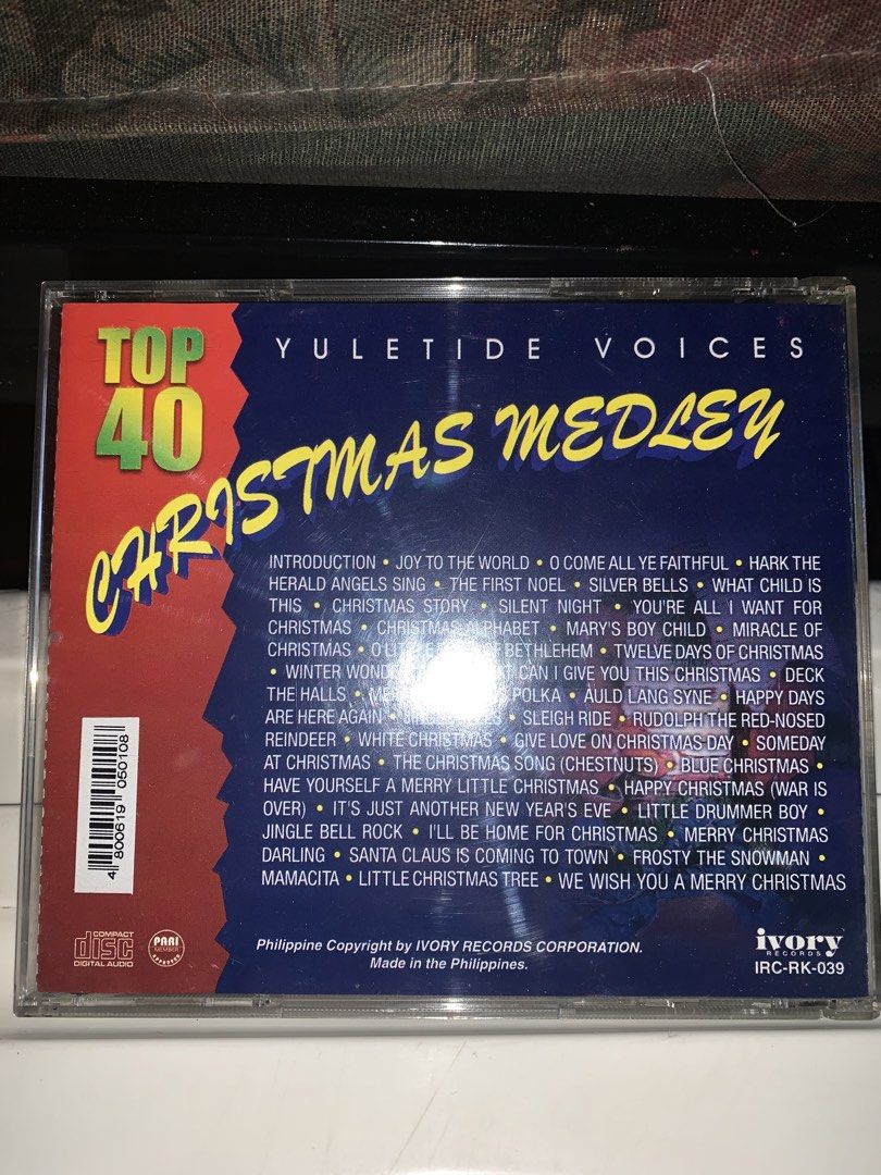 Top 40 Christmas Medley Yuletide Voices (Category: CDs & DVDs) located in Valenzuela. Submitted by moonlightperks (Listing ID 1435254635, Image 3). Description: .