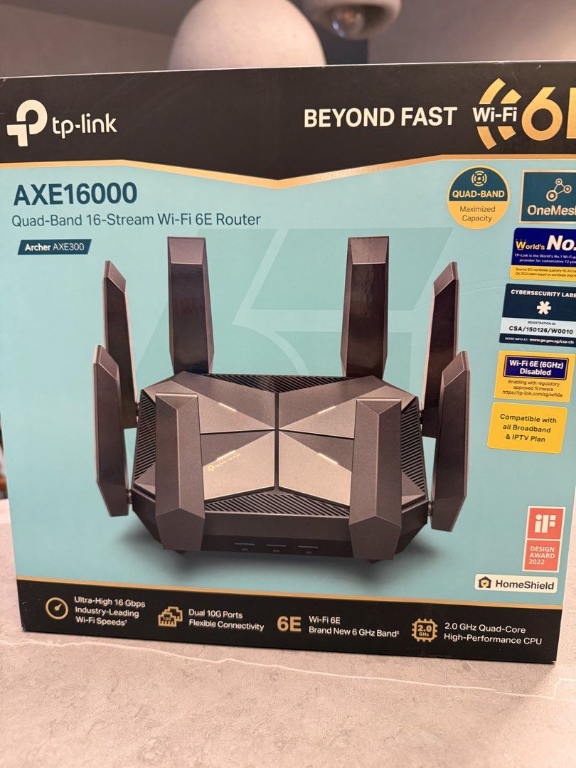 TP-Link Archer AXE16000 Wi-Fi 6E Router