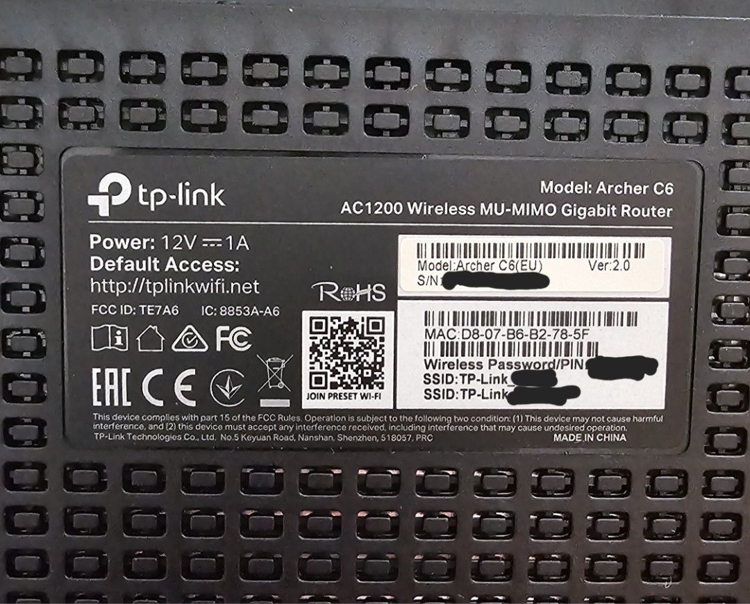 TP-Link Archer C6 AC1200 Wireless Router441189830367662081