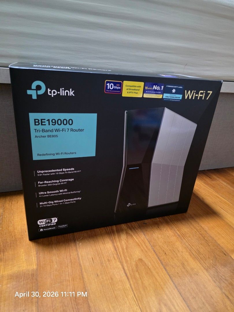 TP-Link BE19000 Tri-Band Wi-Fi 7 Router