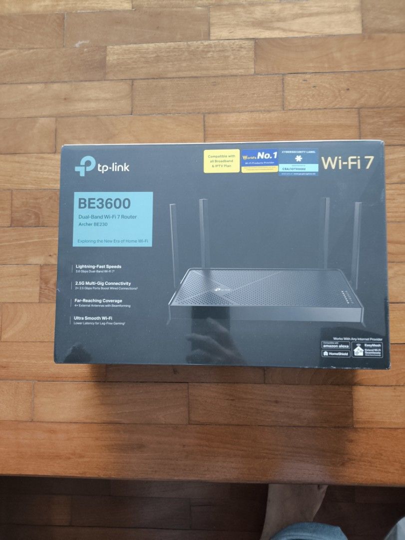 TP-Link BE3600, Archer BE230 Dual Band Wi-Fi 7 Router