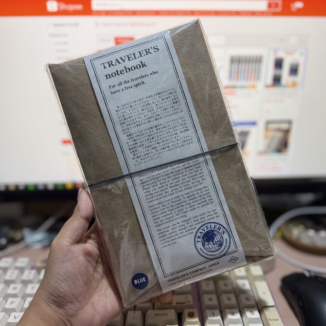 Travelers Company Notebook Standard Size (Category: Stationery & School Supplies) located in Malabon City. Submitted by hjcheapfindsonly (Listing ID 1435217460, Image 1). Description: Blue and Olive available Brandnew From Japan.