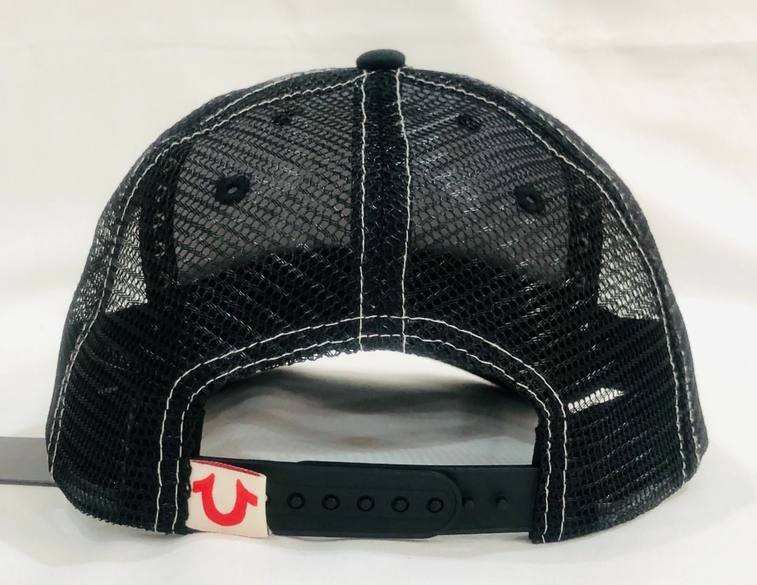 TRUE RELIGION JET BLACK / SELF MESH CRYSTAL HORSESHOE TRUCKER HAT CAP $69 (Category: Hats & Beanies) located in San Juan City. Submitted by thesouthbeachedit (Listing ID 1435246216, Image 3). Description: BRAND NEW WITH TAG! 100% AUTHENTIC FROM THE U.S.! TRUE RELIGION JET BLACK / SELF MESH CRYSTAL HORSESHOE TRUCKER HAT CAP $69 .