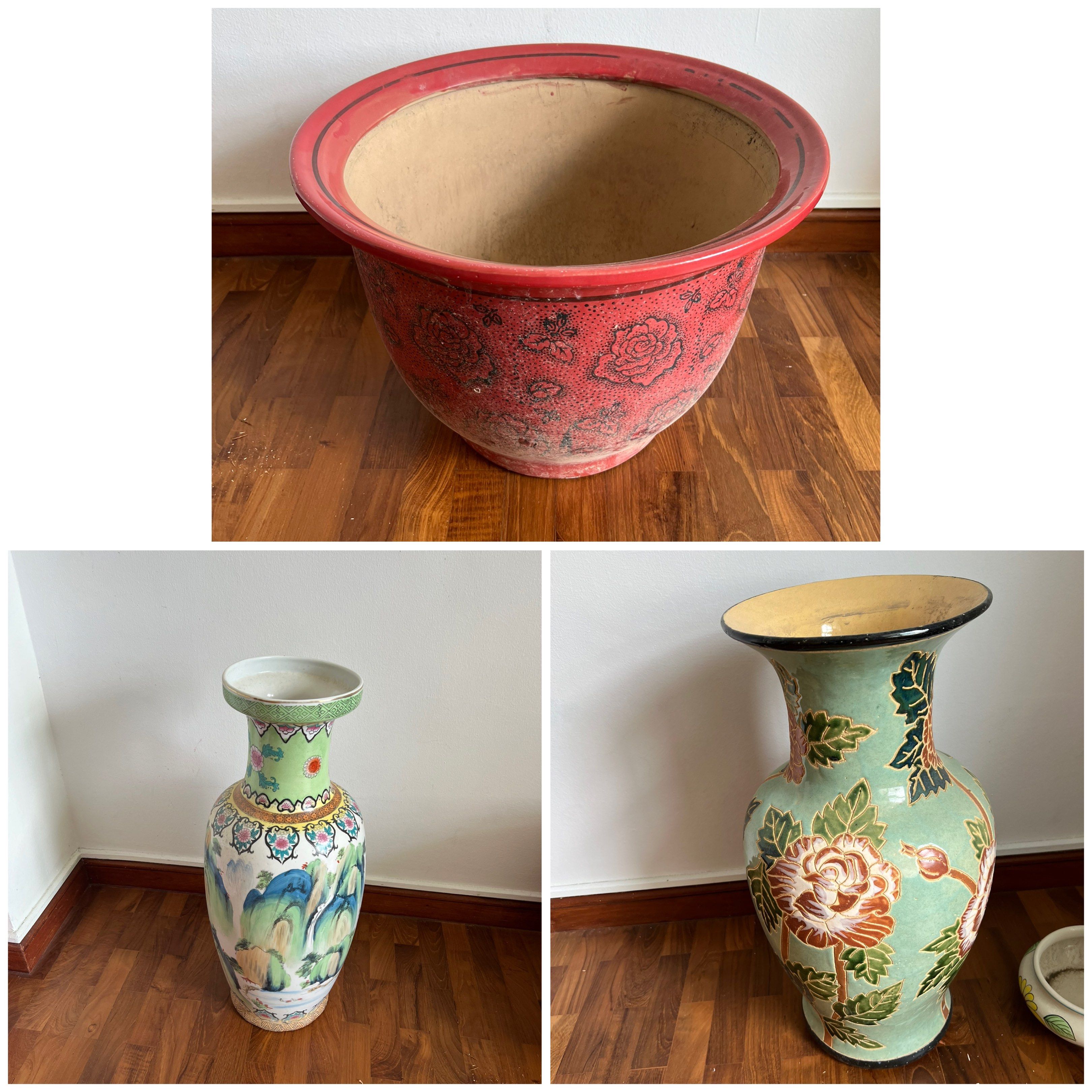 Vintage Ceramic Vases - Set of 3