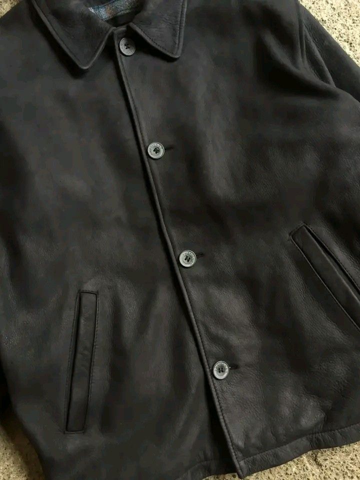 Vintage Chevignon Coat Leather Jacket (Category: Coats, Jackets and Outerwear) located in Bulacan. Submitted by jayrholazaro (Listing ID 1435317410, Image 2). Description: Size Medium fit to Large Measurements Length: 27.5” Width: 22” Vintage condition 9.8/10 color rate not fade Replaced left sleeve button Need clean $361 Market Value DM FOR MORE DETAILS Pandi, Bulacan J&T Express / Lalamove GCash.