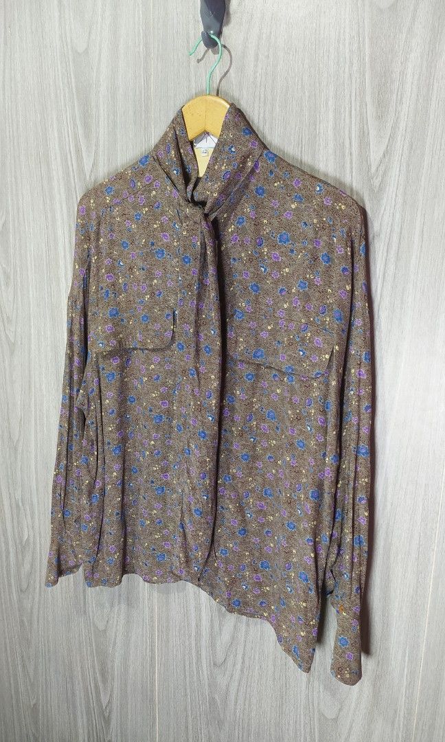 Vintage Fendi Button Down Long Sleeve Blouse (Category: Longsleeves) located in Naga. Submitted by secondspinv2 (Listing ID 1435297019, Image 2). Description: Vintage Fendi Button Down Long sleeve Blouse ✅Size: 42 ✅Width: 23 ✅Length: 27 ✅Sleeve: 20 ✅Color Rate: 9.5/10 ✅No Issue ✅Need Wash ✅Location: Bicol Naga City, Camarines Sur ✅Courier: J&T Express/Flash Express ✅MOP: Gcash only.
