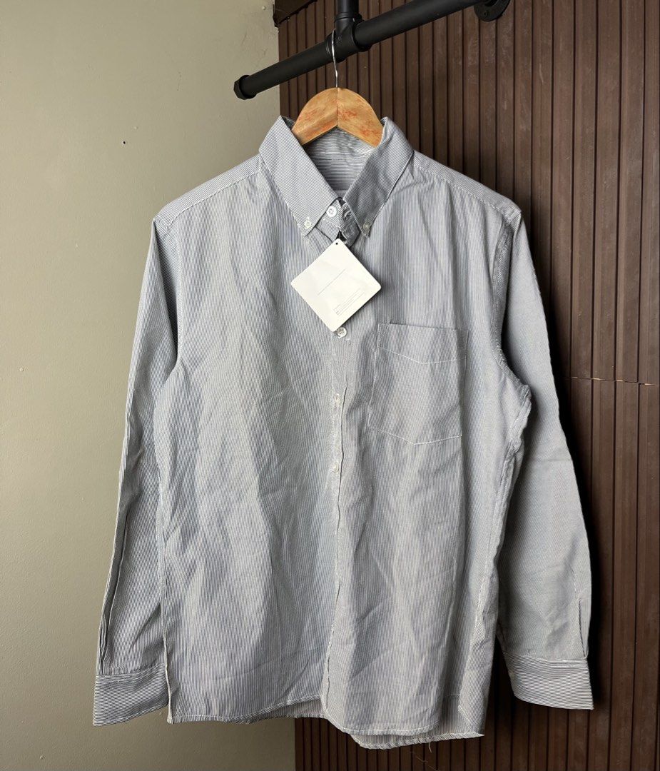 Visvim Pinstripe Button Down Polo Long Sleeve (Category: Formal Shirts) located in Cabanatuan. Submitted by cabsygoods (Listing ID 1435231298, Image 1). Description: Visvim Pinstripe Button Down Polo Long Sleeve Dimes 22 x 29 inches Very good condition No issue Color rate 9/10 Dm to purchase! 📩.
