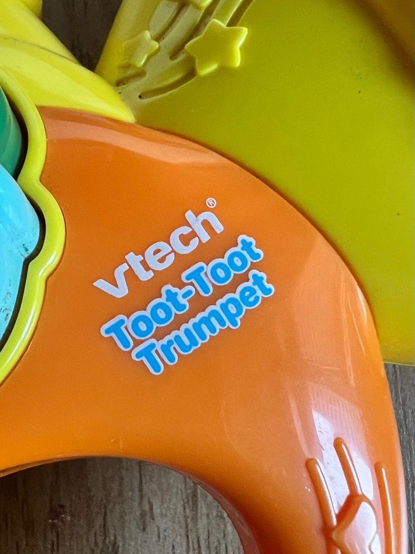 Vtech Toot Toot Trumpet Toy (Category: Infant Playtime) located in Pasig City. Submitted by grndhub (Listing ID 1435263465, Image 3). Description: Decluttering Vtech toot toot trumpet toy 6+ months Working (batteries not included) Pre loved Pick up Pasig.