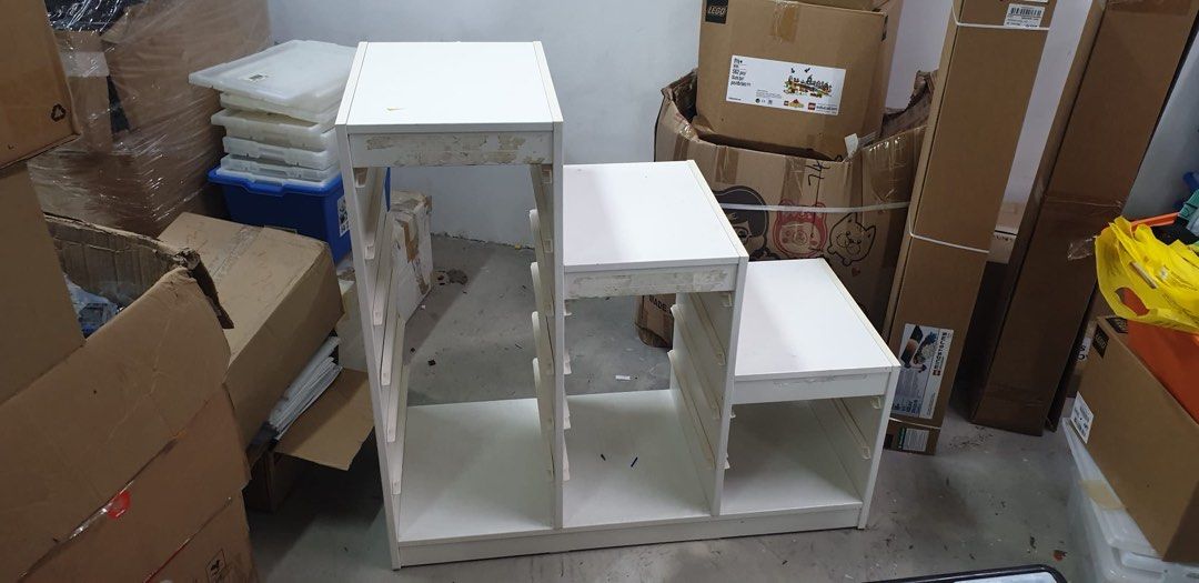 White Step Shelf - Storage Organizer