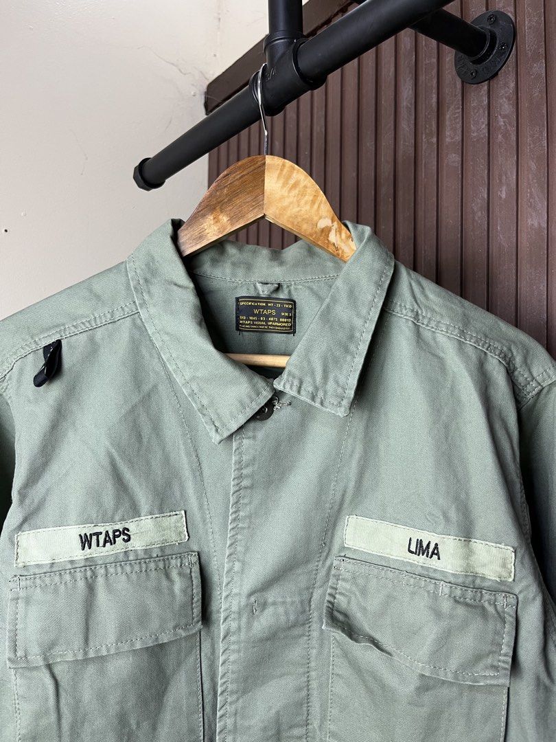 Wtaps Lima Buds Military Jacket (Category: Coats, Jackets and Outerwear) located in Cabanatuan. Submitted by cabsygoods (Listing ID 1435273153, Image 2). Description: Wtaps Lima Buds Military Jacket Dimes 21 x 28 inches Very good condition No issue Color rate 9/10 Dm to purchase! 📩.