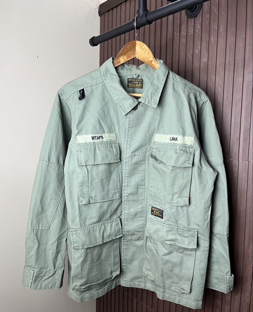 Wtaps Lima Buds Military Jacket (Category: Coats, Jackets and Outerwear) located in Cabanatuan. Submitted by cabsygoods (Listing ID 1435273153, Image 1). Description: Wtaps Lima Buds Military Jacket Dimes 21 x 28 inches Very good condition No issue Color rate 9/10 Dm to purchase! 📩.