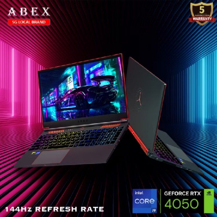 ABEX Gaming Laptop - Intel Core i9, RTX 4050, 144Hz, Computers & Tech ...