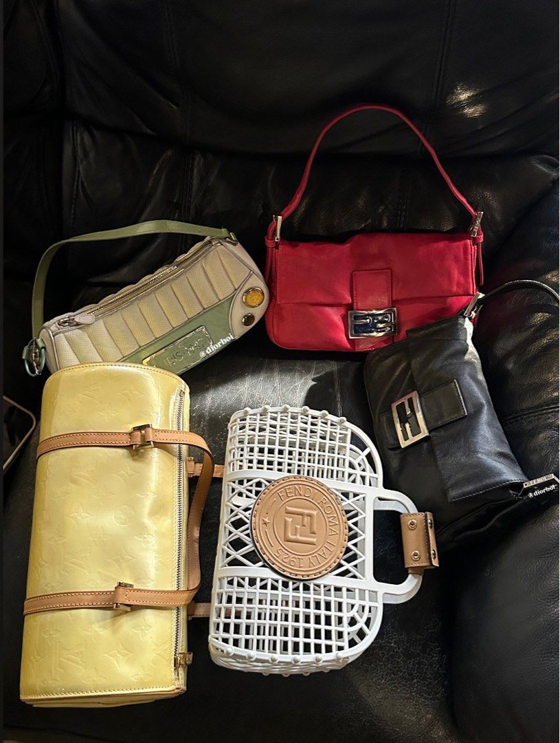 AUTHENTIC RARE DIOR, FENDI, LV (Category: Luxury Bags & Wallets) located in San Fernando. Submitted by diorboi_ (Listing ID 1430204715, Image 1). Description: SURPRISE! Early dibs baggies? 🥰😍 was gonna post this on 1ğ but hey, why not spoil u alil bit huh? it’s been awhile since i post. been a lil busy but hey, new drop for the summer! Earlydibs for my baddies outhere! Dm for pricing 🤍 •Christian Dior Montaigne Cadillac Bag 2001 •Fendi Baguett
