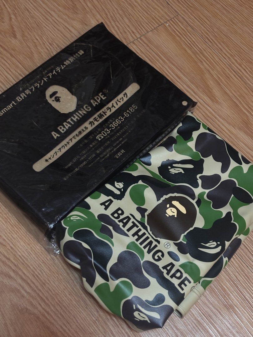 BAPE A Bathing Ape Camo Dry Bag Waterproof (Category: Beach Bags) located in Las Pinas. Submitted by merakiiii (Listing ID 1430191640, Image 1). Description: BAPE A Bathing Ape dry bag Never used Selling for Php 1,800.