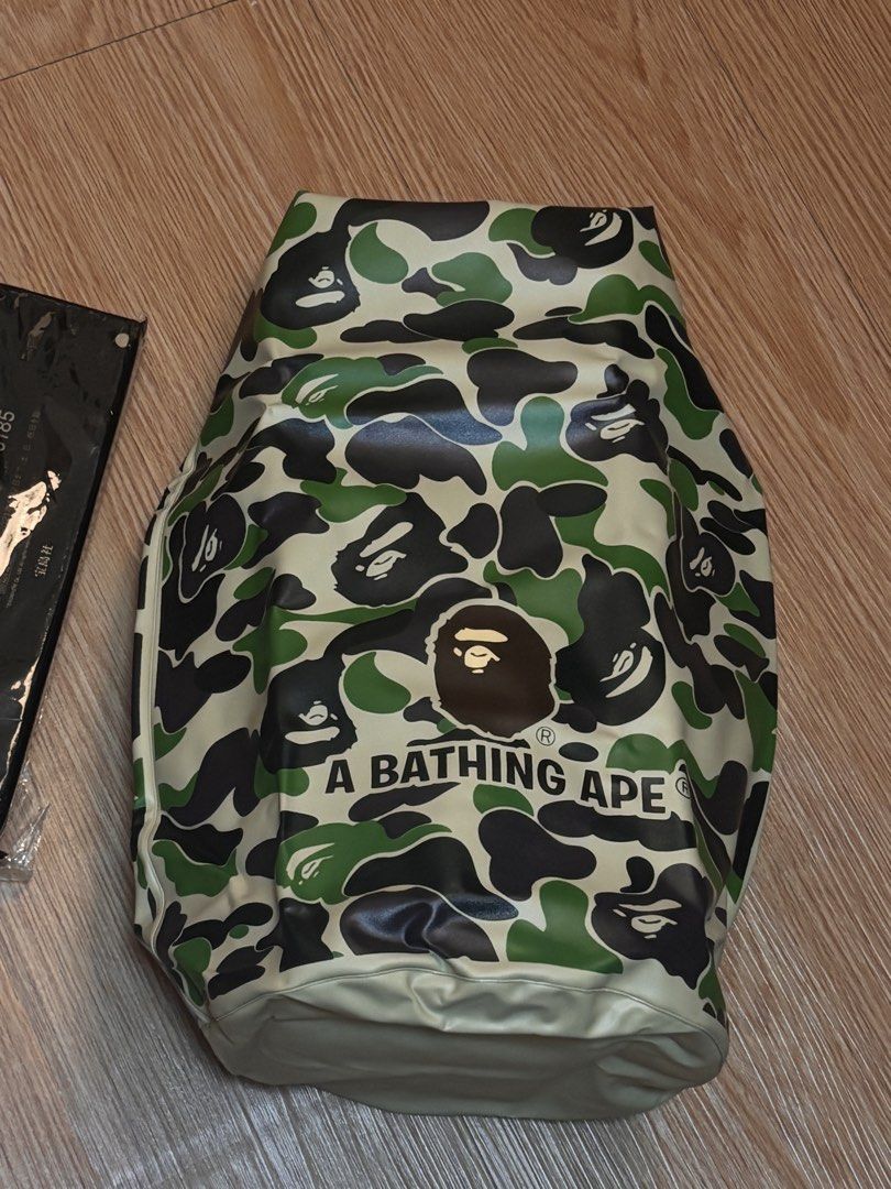 BAPE A Bathing Ape Camo Dry Bag Waterproof (Category: Beach Bags) located in Las Pinas. Submitted by merakiiii (Listing ID 1430191640, Image 3). Description: BAPE A Bathing Ape dry bag Never used Selling for Php 1,800.