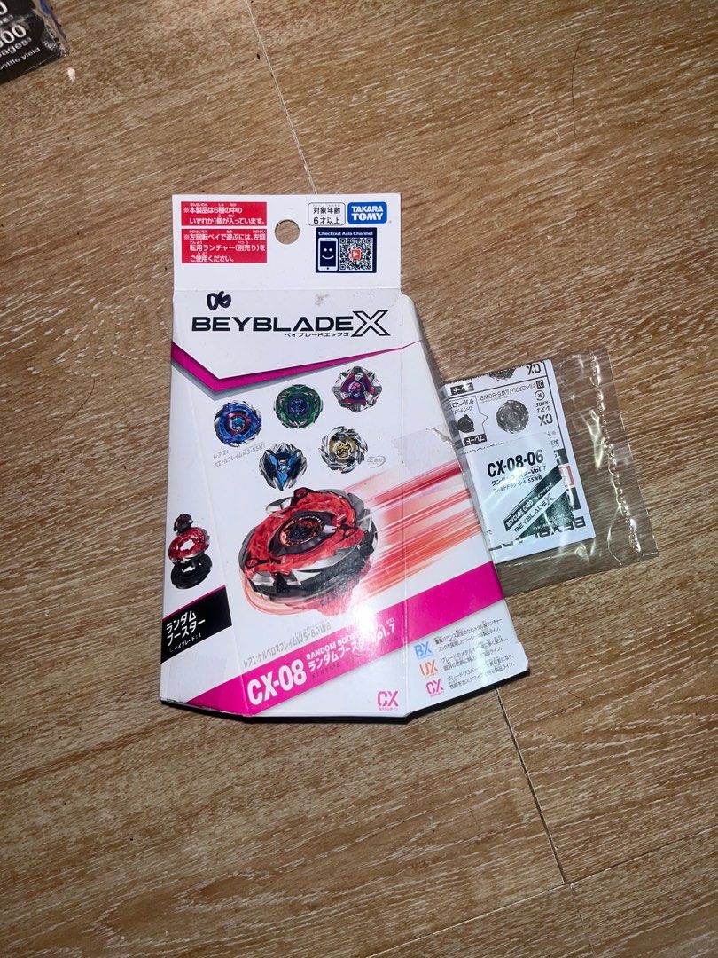 Beyblade X CX-08 Random Booster Vol.7-06 (Category: Action & Battle Toys) located in Lucena. Submitted by clothesfillmyvoid (Listing ID 1430156246, Image 1). Description: SEALED AND NOT SCANNED CONFIRMED NUMBER NEGOTIABLE PRICE COMPLETE WITH BANKEE STICKER.
