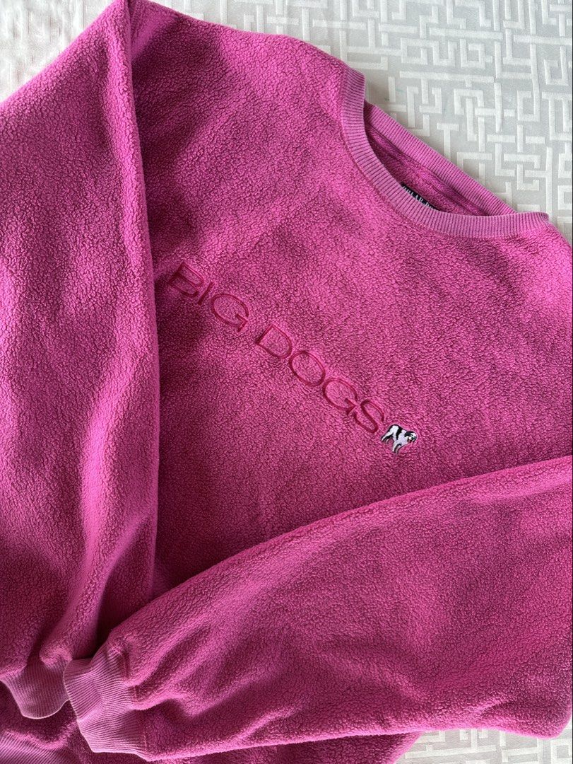 Big Dogs Pink Sweatshirt (Category: Longsleeves) located in Manila. Submitted by juliannaamedina (Listing ID 1429275803, Image 1). Description: -oversized fit Big dogs L68cm W59cm S55cm rfs: decluttering & too large on me now.