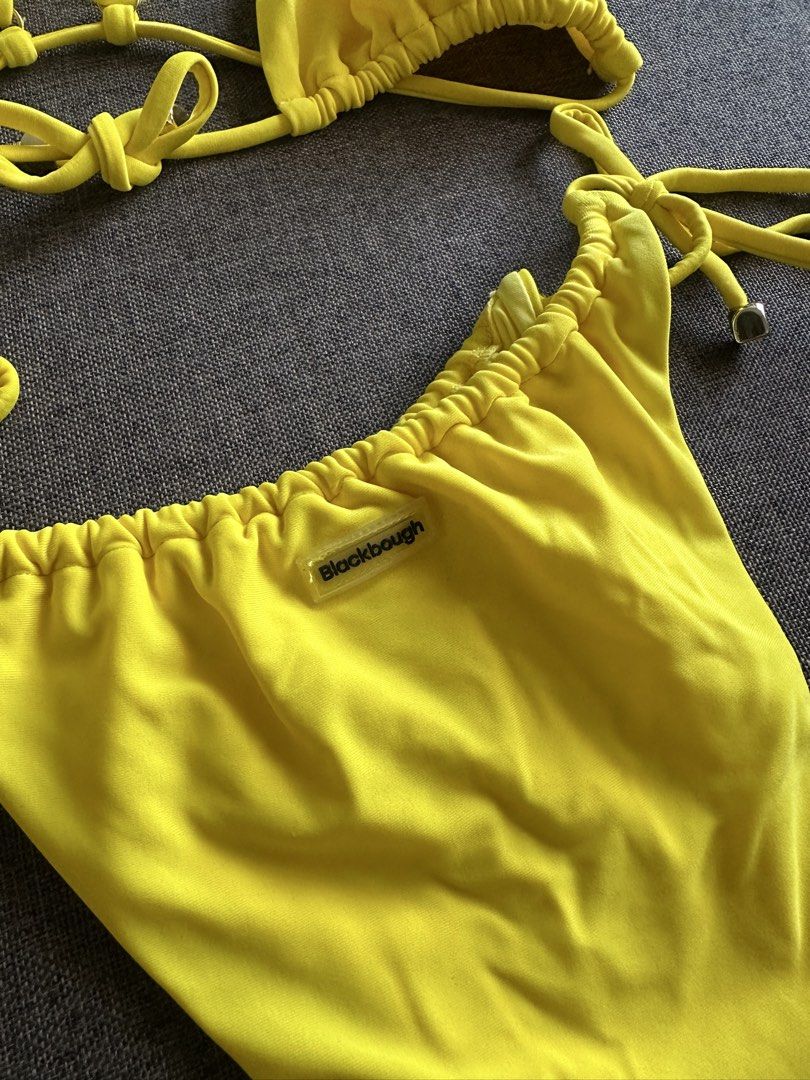 Blackbough Yellow Bikini (Category: Bikinis & Swimsuits) located in Manila. Submitted by kit_ma (Listing ID 1430085281, Image 2). Description: Blackbough Swim sold as set Never used RFS: Decluttering.