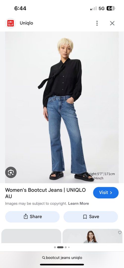 Bootcut jeans (Category: Jeans) located in Rizal. Submitted by tanielleee (Listing ID 1430146469, Image 1). Description: Never worn, good as new legit sizes: 26 Retails for 1,990 but selling for 999 Wag na mambarat please jusme rfs: wrong size!.