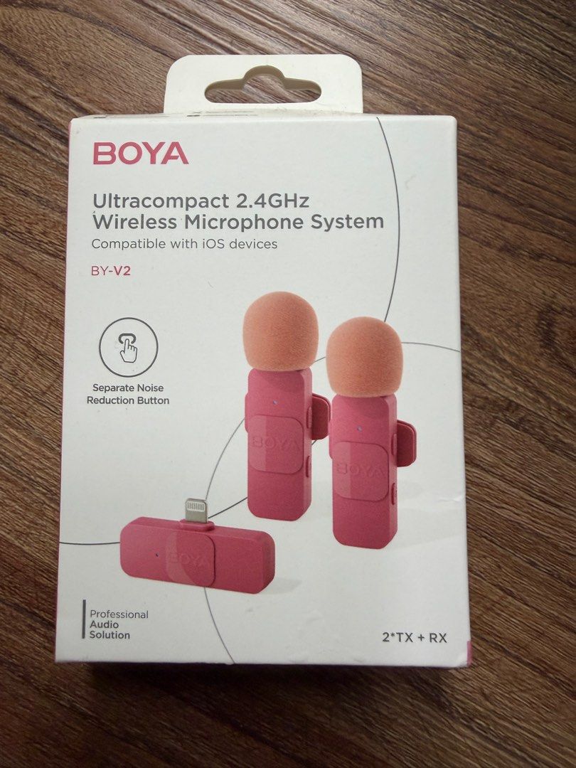 Boya Wireless Microphone (Pink)423329121415342081
