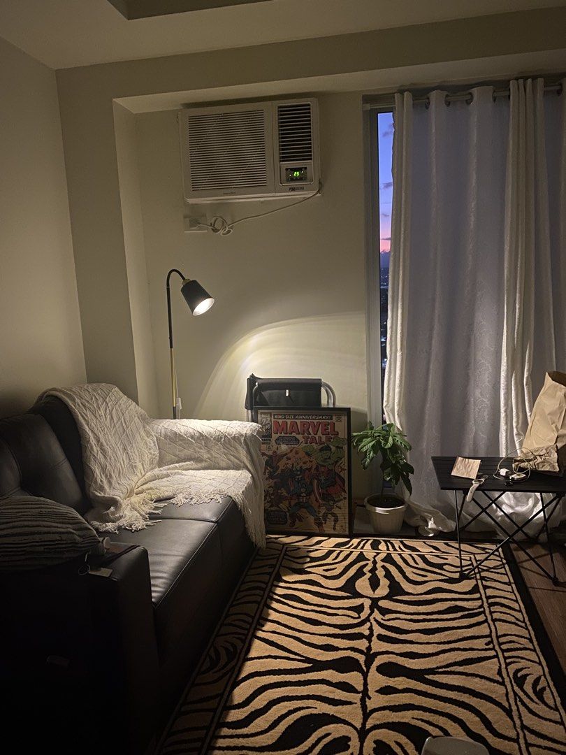 Brown Leather Sofa Vintage Classic Retro (Category: Sofas) located in Pasig City. Submitted by iamthedanger (Listing ID 1430210120, Image 2). Description: Selling our Brown leather sofa. Comes with two pillows. 9.5k only Very good condition! 145x85 cm Location is Pasig..