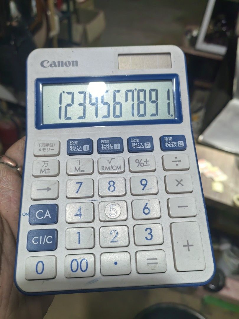 Canon Calculator - Solar (Category: Stationery & School Supplies) located in Cebu City. Submitted by dudes_villanueva (Listing ID 1430087151, Image 3). Description: Canon Calculator - Solar 📌In excellent condition..