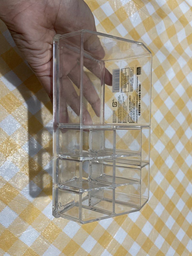 Clear Makeup Organizers + Small Pink Basket Set (Category: Accessory Holder, Box & Organizers) located in Quezon City. Submitted by rvrsell (Listing ID 1430066599, Image 2). Description: mop: gcash mod: j&t, ggx, flash, lalamove notes: - they're dusty right now, but will clean them before shipping of course.