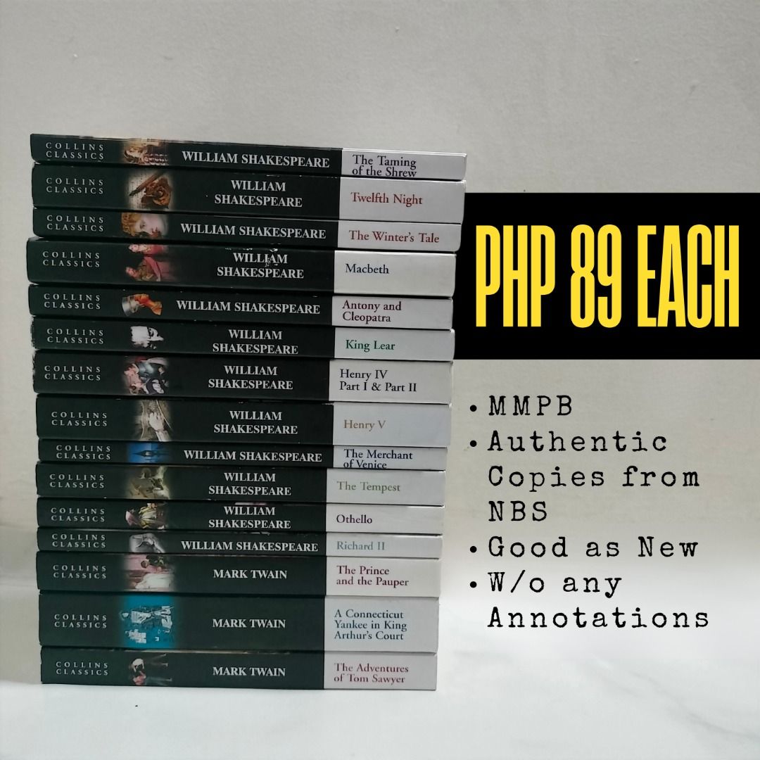 COLLINS CLASSICS (Category: Storybooks) located in Antipolo. Submitted by serjyms (Listing ID 1430119061, Image 2). Description: COLLINS CLASSICS SOLD: Moby Dick Northanger Abbey Persuasion Selling Price: Php89-99+sf Condition: Good as New, Authentic Copies from NBS Location: Antipolo City, Rizal Mode of Payment: GCash Mode of Delivery: J&T, LBC, Lalamove For inquiries, feel free to message me. Thank you :)).