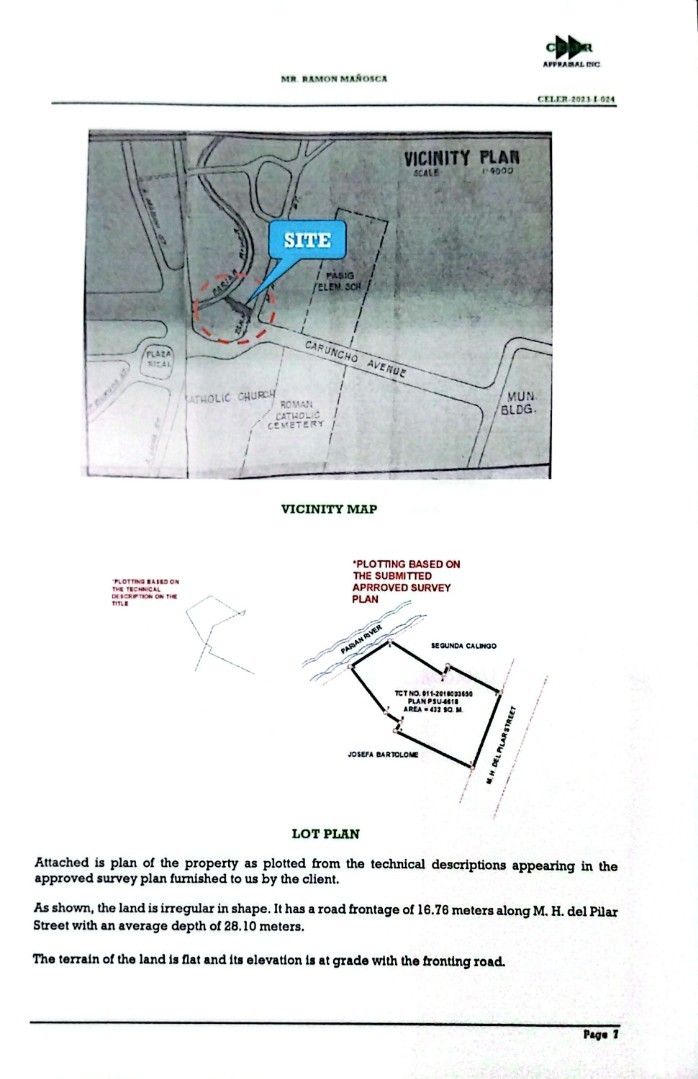 Commercial Lot for Sale Pasig (Category: Lot) located in Pasig City. Submitted by rare.ashima25 (Listing ID 1430091693, Image 1). Description: Lot for Sale ideal for commercial / Very Accessible to Immaculate Concepcion Cathedral, Schools, Pasig Cemetery, Pasig Mega Market,Pasig City Hall .. 64m Negotiable. Direct Buyers only . 432 Sq.m a.
