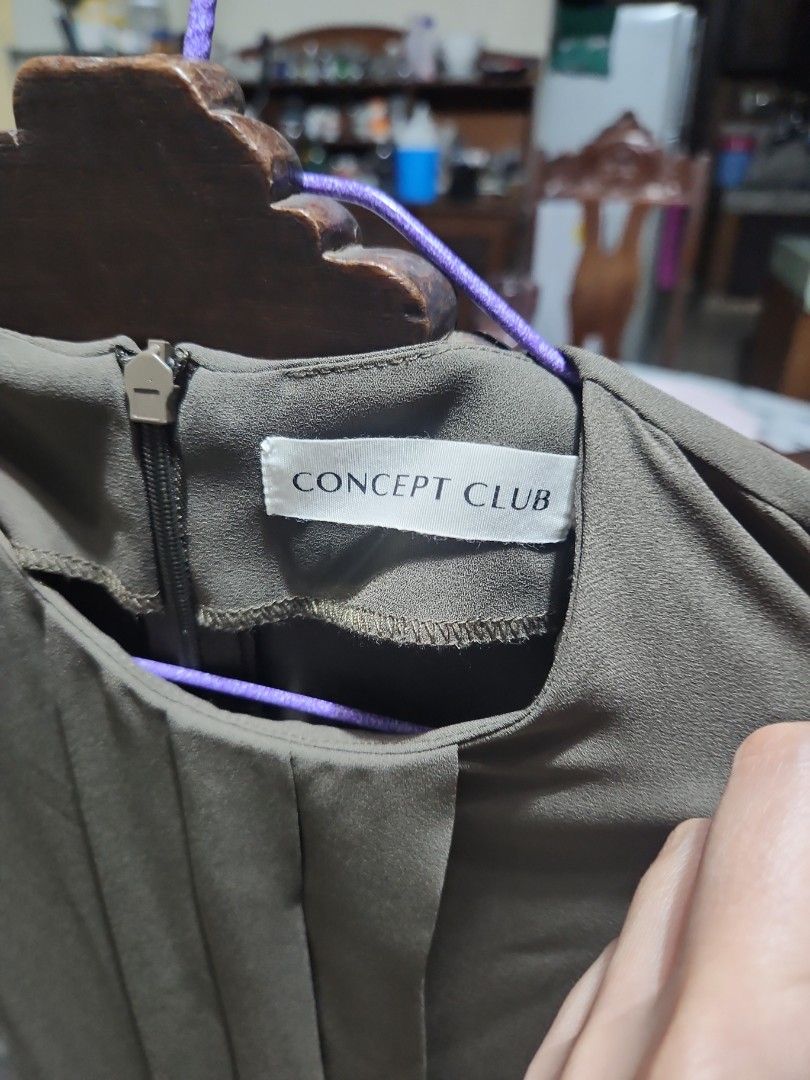 Concept Club Pleated Dress (Category: Dresses) located in Makati City. Submitted by fairytale8888 (Listing ID 1430162337, Image 2). Description: Brand New without tag Never been used clean and ready to use.