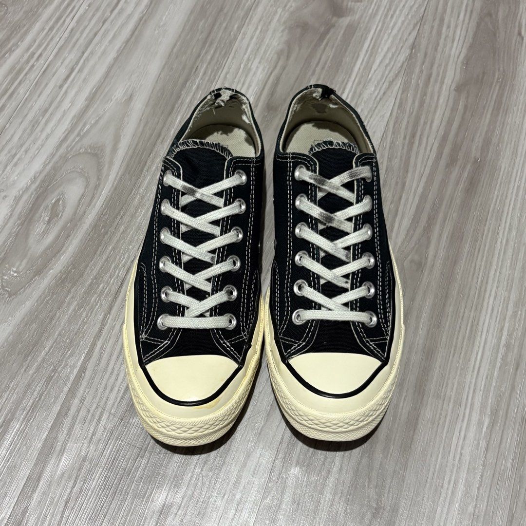 Converse Chuck 70 Low Black (7.5 Womens) (Category: Sneakers) located in Muntinlupa City. Submitted by declutterbuster (Listing ID 1430088561, Image 3). Description: Authentic Check the flaws on picture Size 7.5 Womens Payment thru gcach or bank .